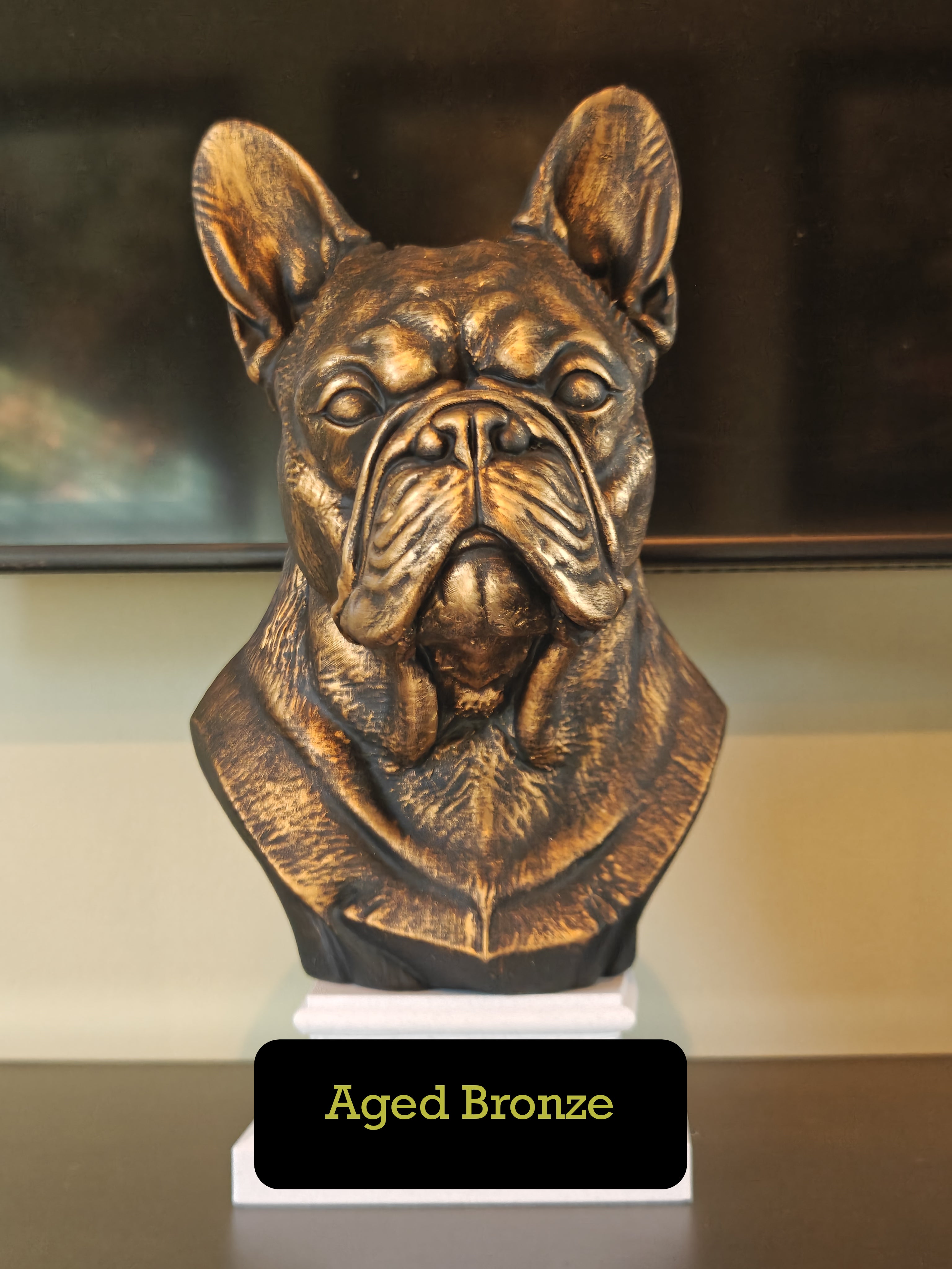 Pet Bust on Plinth
