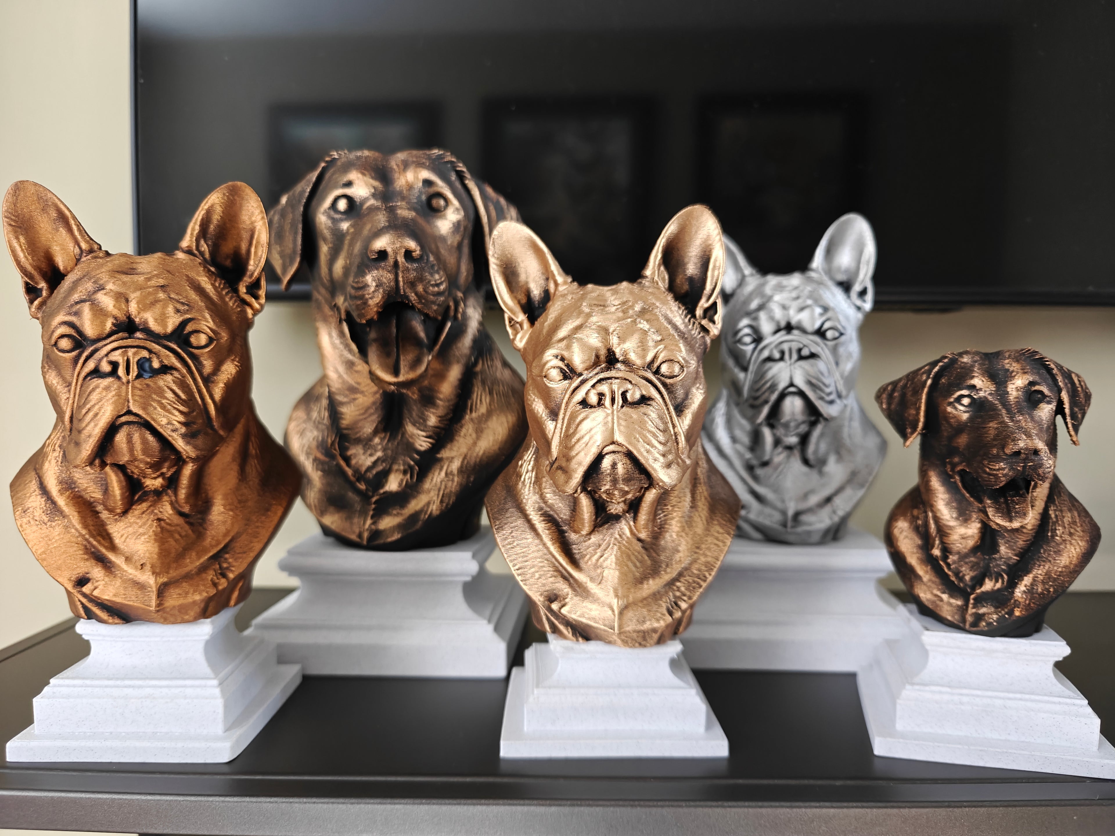 Pet Bust on Plinth