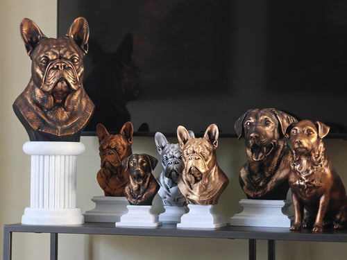 Pet Bust on Plinth